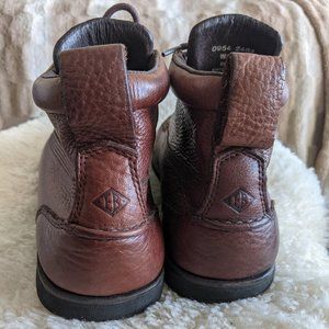 Eddie Bauer Lace-Up Booties, dark cognac